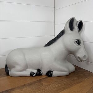General Foam Donkey Mule Burro Nativity Blow Mold Vintage NO LIGHT CORD